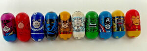 Marvel Mighty Beanz Lot of 10 Captain America Iron Man Wolverine Thanos Moose
